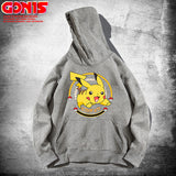 Men and Women Pokemon Pikachu Hoodie Pikachu Hooded Sweater
