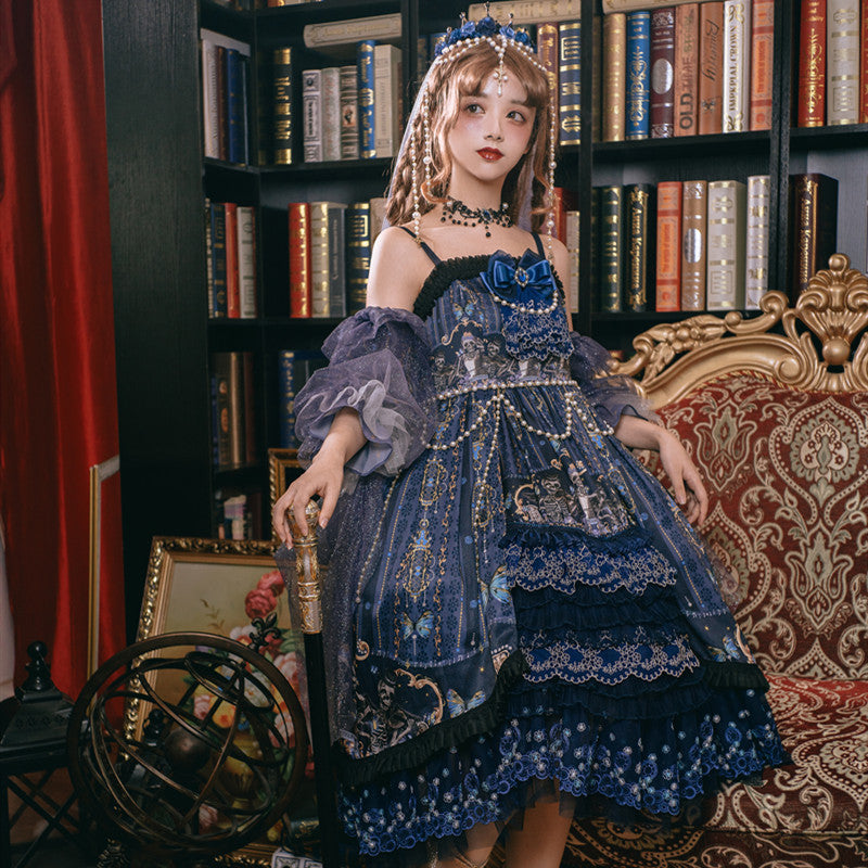 Gothic Lolita Harajuku Style Clothing Lolita Ming Butterfly Seal JSK Lolita Dresses