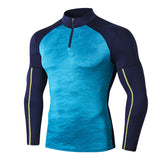 Moisture Wicking Shirts Men Autumn Winter Workout Clothes Long Sleeve Tight High Elastic Sportswear Camouflage Running Training Quick Drying Clothes