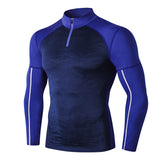 Moisture Wicking Shirts Men Autumn Winter Workout Clothes Long Sleeve Tight High Elastic Sportswear Camouflage Running Training Quick Drying Clothes