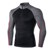 Moisture Wicking Shirts Men Autumn Winter Workout Clothes Long Sleeve Tight High Elastic Sportswear Camouflage Running Training Quick Drying Clothes