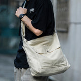 Sling Bags for Men Retro Simple Canvas Bag Men's Shoulder Messenger Bag
