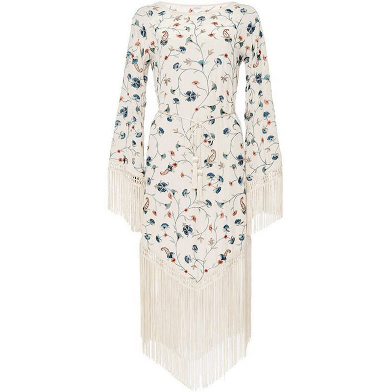 Beth Dutton Bohemian Dress Summer Spring Midi Dresses Fashion Banquet Party Tassel Evening Dress