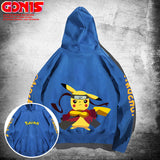 Men and Women Pokemon Pikachu Hoodie Cartoon Animation Loose Top Couple Coat