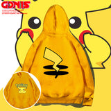 Men and Women Pokemon Pikachu Hoodie Pikachu Hooded Sweater