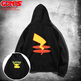 Men and Women Pokemon Pikachu Hoodie Pikachu Hooded Sweater