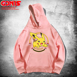 Men and Women Pokemon Pikachu Hoodie Pikachu Hooded Sweater