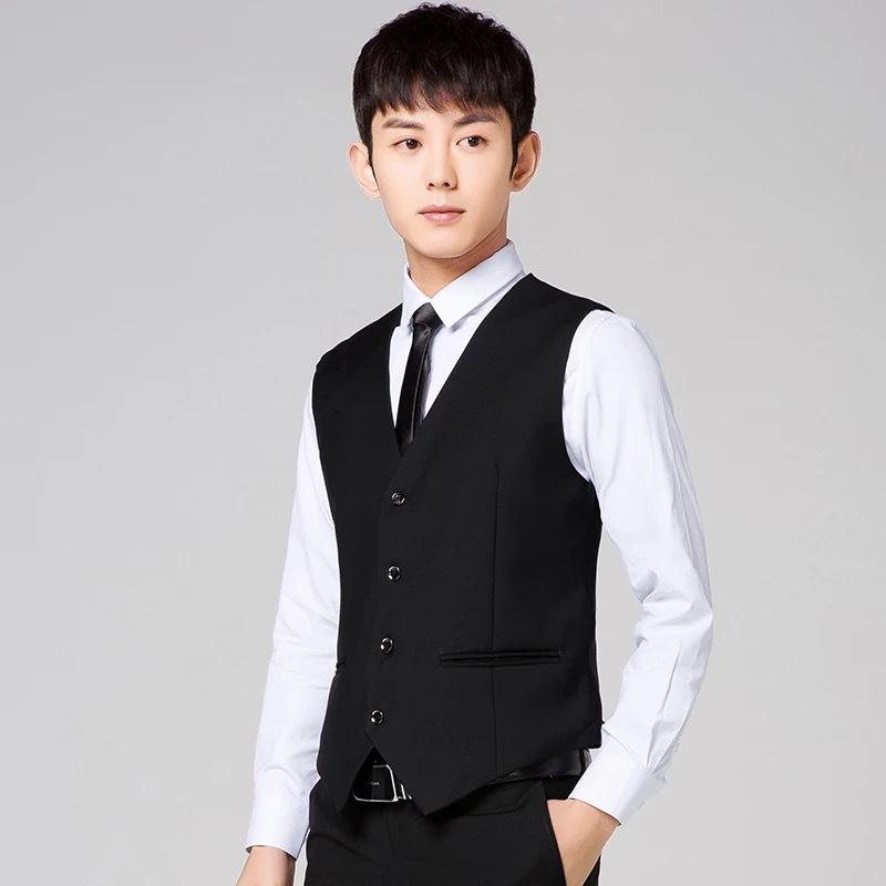 Mens Dress Vests Men's Vest Casual Jacket Business Waistcoat Suit Vest Casual Business Men's Clothing