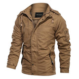 Tactics Style Men Outdoor Windproof Coat Men Casual Jacket Thickened Casual Jacket Men Pure Cotton Coat