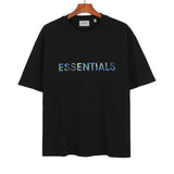 Fog Essentials Tshirts Fog Fear Of God Essentials Starry Sky Oil Painting Printing Loose Short Sleeve T-shirt for Men and Women
