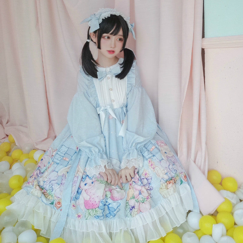 Gothic Lolita Harajuku Style Clothing Greedy Rabbit Lolita Dress Op