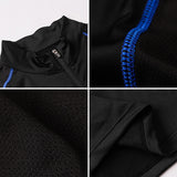 Moisture Wicking Shirts Men's Autumn and Winter Stand Collar Workout Clothes High Elastic Quick-Drying Tight Clothes