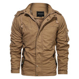 Tactics Style Men Outdoor Windproof Coat Men Casual Jacket Thickened Casual Jacket Men Pure Cotton Coat