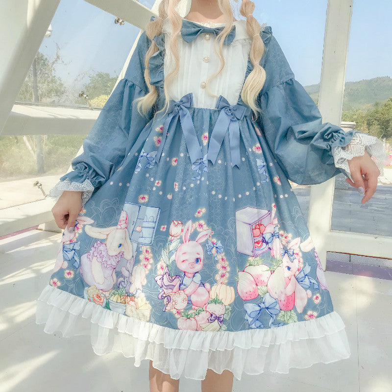 Gothic Lolita Harajuku Style Clothing Greedy Rabbit Lolita Dress Op