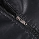 Tactics Style Men Outdoor Windproof Coat Men Casual Jacket Wish Men's PU Leather Jacket Slim Stand Collar Motorcycle Wallet