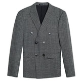 Seersucker Suit Casual Suit Coat for Men
