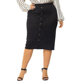 Women Plus Size Skirts Spring/Summer Bodycon Skirt