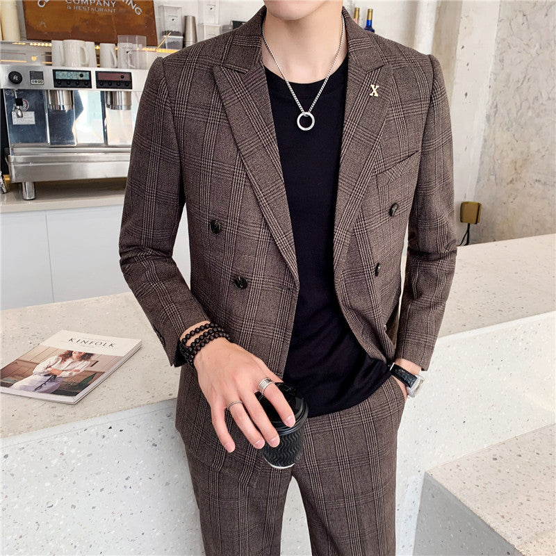 Seersucker Suit Casual Suit Coat for Men