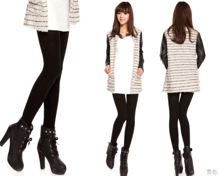 Women's Legging Autumn and Winter Hairy Pants Thickened Pantyhose Stockings for Women