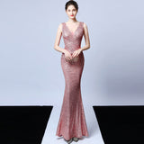 Sequin Evening Dress Sequined Queen Fishtail Evening Gown