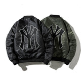 New York NYC Varsity Jacket Baseball Uniform MA-1 Flight Suit Short Jacket