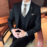 Seersucker Suit Men's Suit Suit Three-Piece Suit