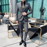 Seersucker Suit Men's Suit Suit Three-Piece Suit