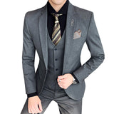 Seersucker Suit Men's Suit Suit Three-Piece Suit