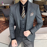 Seersucker Suit Men's Suit Suit Three-Piece Suit