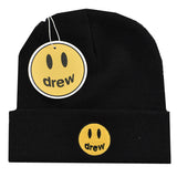Justin Bieber Toque Embroidered Smiley Woolen Cap Knitted Hat Beanie Hat