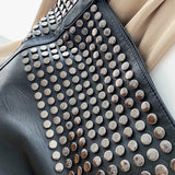 The Teacher Tote Fashion Rivet Tote Bag Large Capacity Shopping Bag Women's Bag Women's Handbag