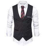 Men's Dress Vests Men's Vest Casual Jacket Business Waistcoat Men's Business Suit Vest Fashion