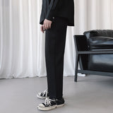 Men Suit Pants Spring Straight Pants Men's Casual Trousers