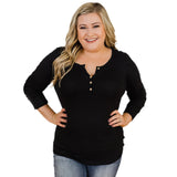 Women Plus Size Tops Slim Fit Round Neck Long Sleeves Knitted T-shirt Top