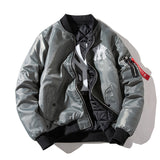 New York NYC Varsity Jacket Pilot Coat Stand Collar Baseball Uniform