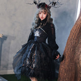 Gothic Lolita Harajuku Style Clothing New Sakura Aciclovir Gel Lolita God Redemption JSK Lolita Dresses