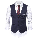 Men's Dress Vests Men's Vest Casual Jacket Business Waistcoat Men's Business Suit Vest Fashion