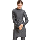 Burkini Muslim Swimwear Sun Protection plus Size Slim Three-Piece Swimsuit
