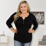 Women Plus Size Tops Slim Fit Round Neck Long Sleeves Knitted T-shirt Top