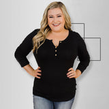 Women Plus Size Tops Slim Fit Round Neck Long Sleeves Knitted T-shirt Top