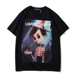 Charlie Luciano T Shirt Dark Fairy Tale Series Scarecrow Cotton Loose Couple