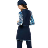 Burkini Muslim Swimwear Long Sleeve Swimsuit Short Skirt Conservative Swimwear