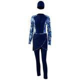 Burkini Muslim Swimwear Long Sleeve Swimsuit Short Skirt Conservative Swimwear