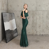 Sequin Evening Dress Sequined Queen Fishtail Evening Gown