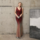 Sequin Evening Dress Evening Dress Fishtail Slim Fit