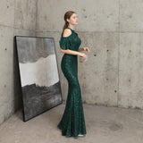 Sequin Evening Dress Sequined Queen Fishtail Evening Gown