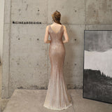 Sequin Evening Dress Evening Dress Fishtail Slim Fit