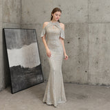 Sequin Evening Dress Sequined Queen Fishtail Evening Gown