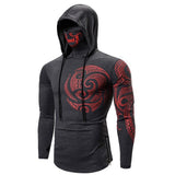 Skeleton Hoodie Game Hooded Skull Print Turtleneck Long Sleeve T-shirt