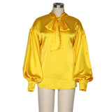 Women Blazar Pants Suit Women's Spring Clothing Long Sleeve Solid Color Shirt